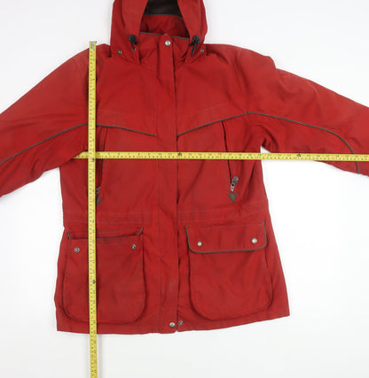 Womens UK Size M Aigle Red Parka Coat