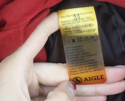 Womens UK Size M Aigle Red Parka Coat