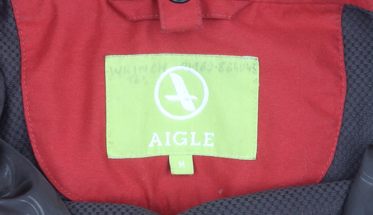 Womens UK Size M Aigle Red Parka Coat