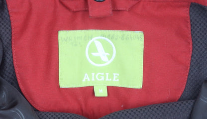 Womens UK Size M Aigle Red Parka Coat