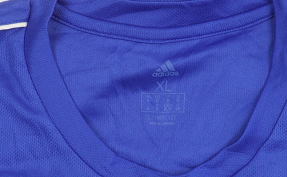 Adidas Men’s Blue XL Climalite Sports T-Shirt Football Training Top
