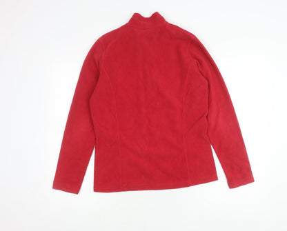 Kathmandu Womens Red Fleece Pullover Sweatshirt Size 8 UK Outdoor Hiking