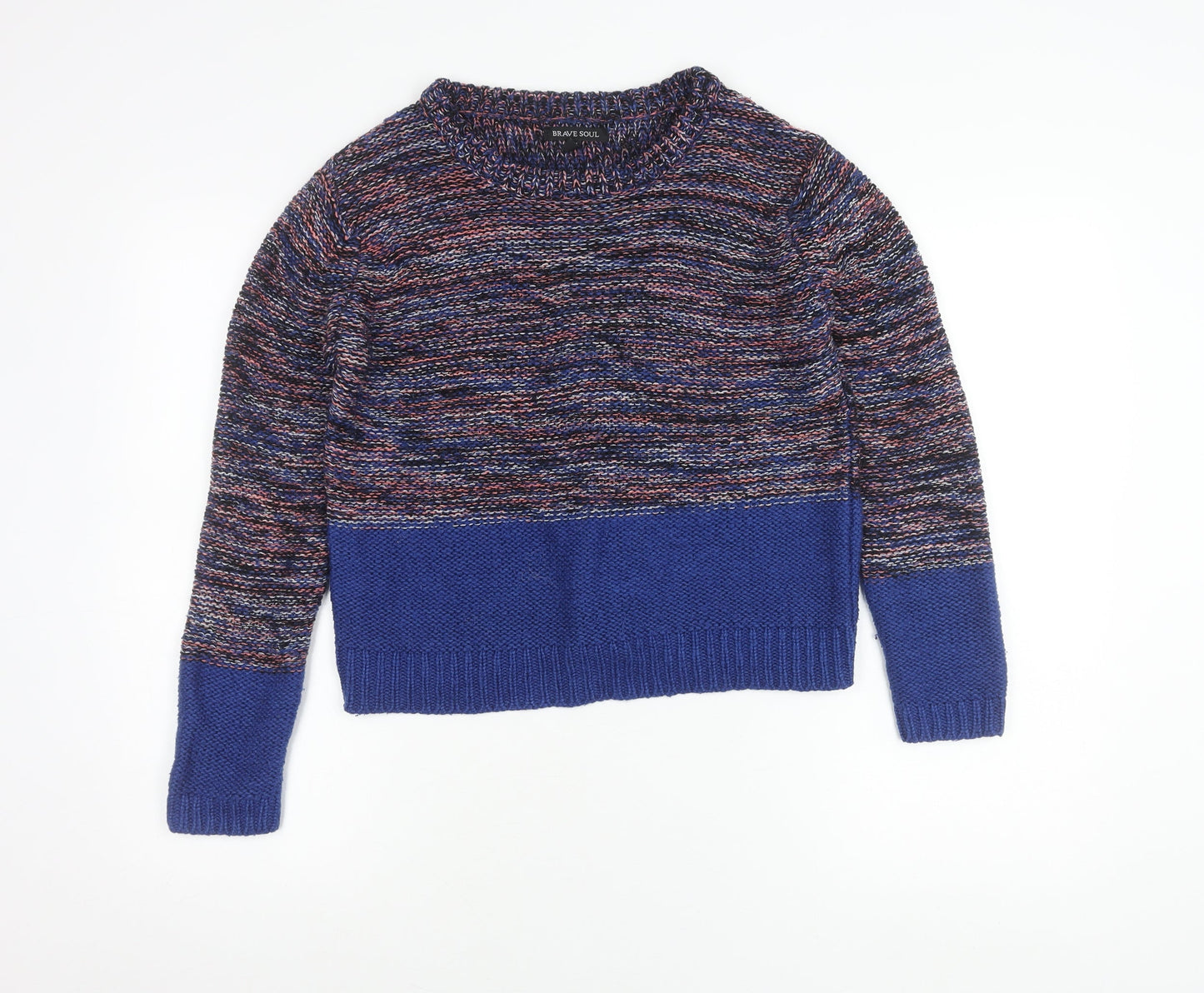 Womens UK Size 14 Brave Soul Multicoloured Pullover Jumper