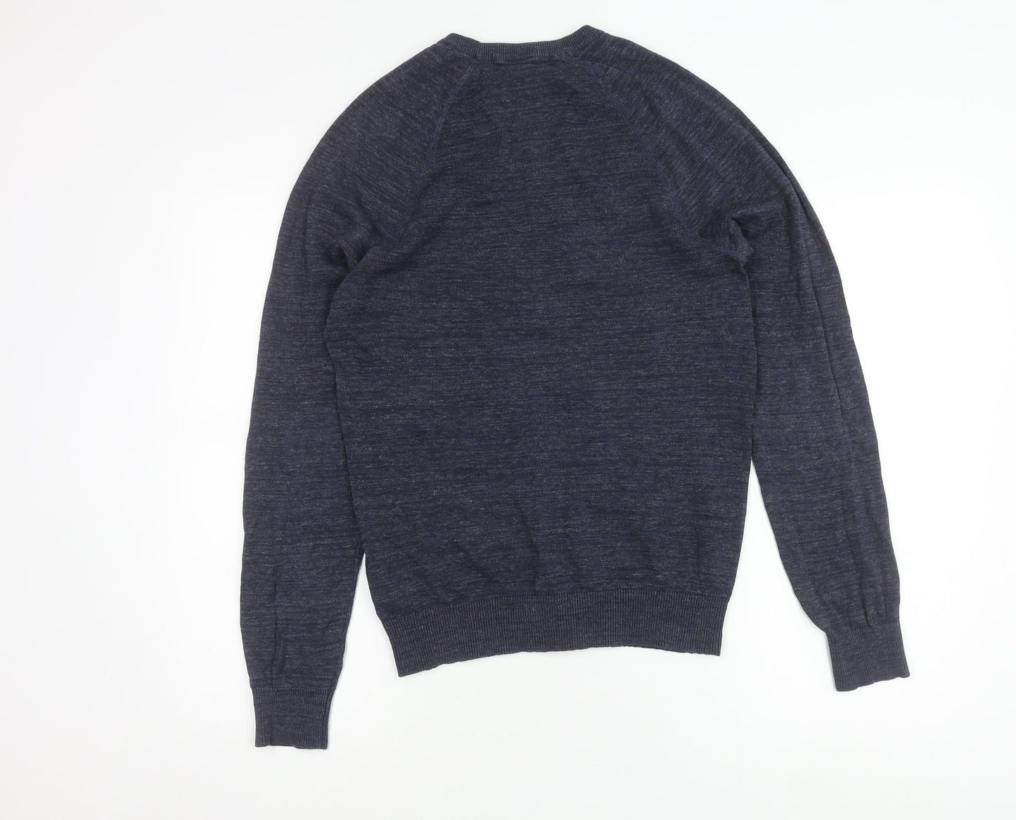 H&M Men’s Blue Cotton Crew Neck Jumper XS Pullover Knit