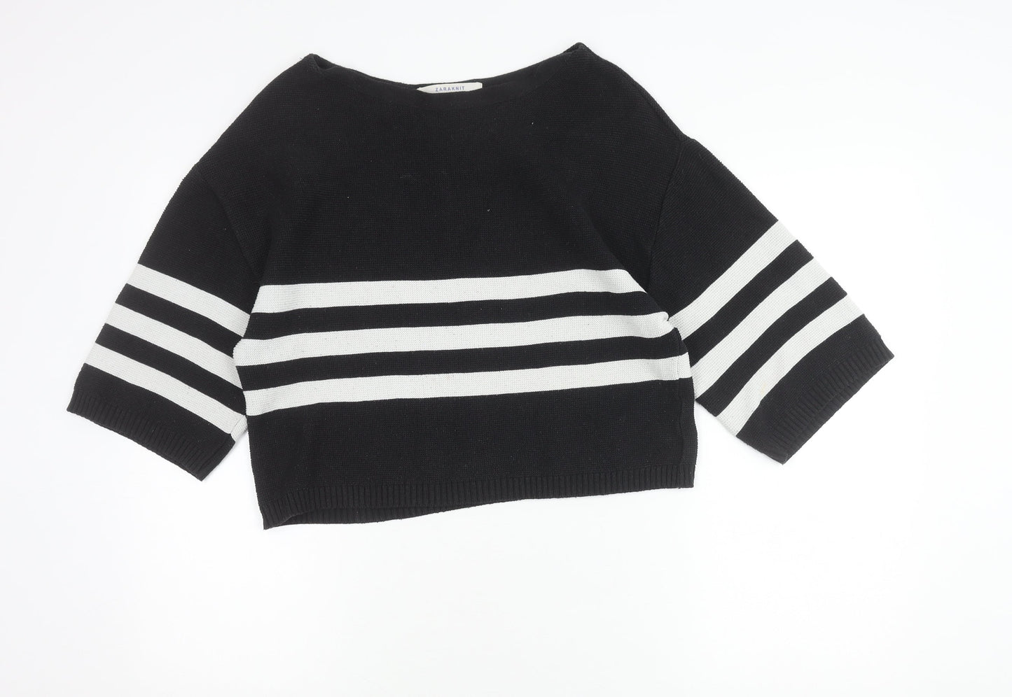 Womens UK Size L Zara Black Pullover Jumper