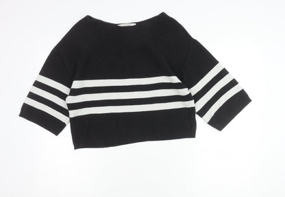 Womens UK Size L Zara Black Pullover Jumper