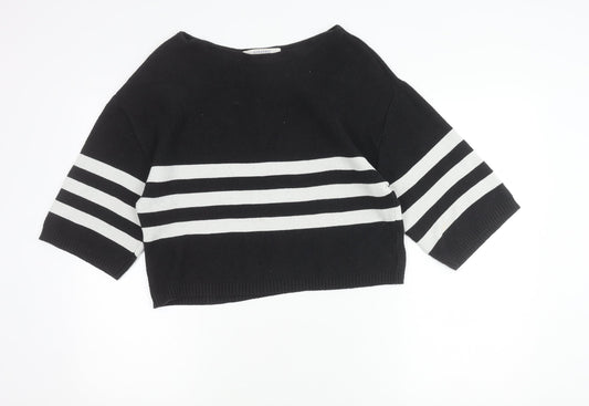 Womens UK Size L Zara Black Pullover Jumper