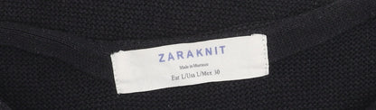 Womens UK Size L Zara Black Pullover Jumper