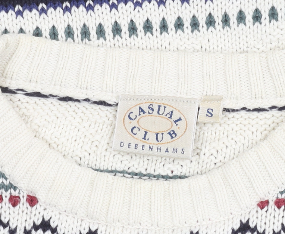 Debenhams Men’s Small Multicoloured Cotton Fair Isle Jumper