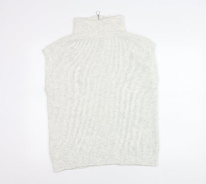Womens UK Size S Marks and Spencer Grey Vest Jumper