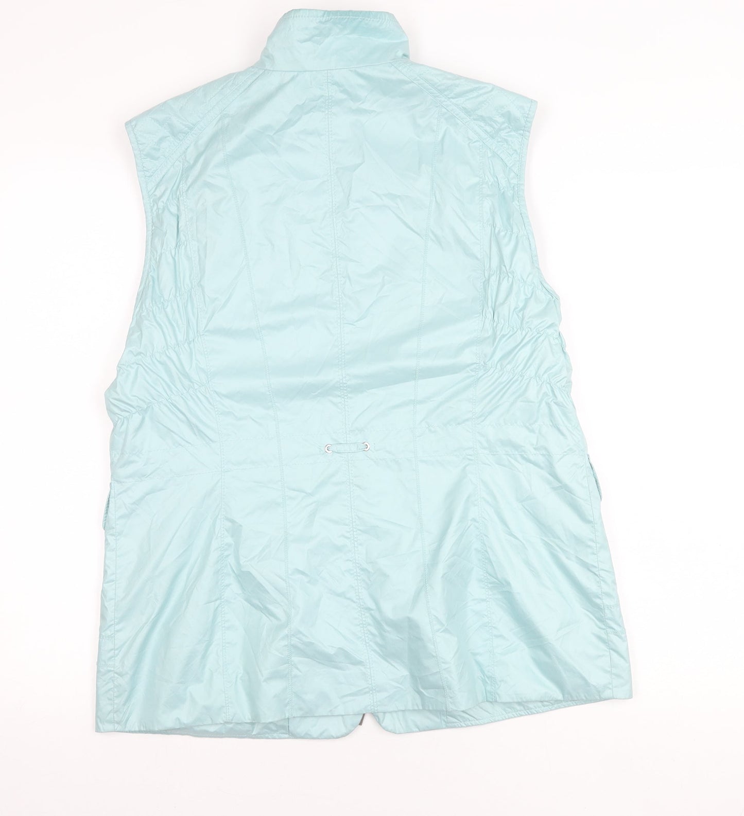 Gerry Weber Women’s Blue Sleeveless Waistcoat Size 14 Lightweight Puffer