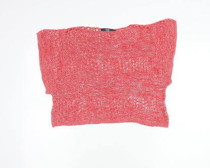 Allen Solly Womens Red XS Knit Viscose Blouse Summer Top
