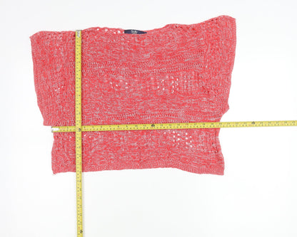 Allen Solly Womens Red XS Knit Viscose Blouse Summer Top