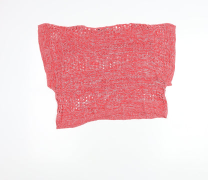 Allen Solly Womens Red XS Knit Viscose Blouse Summer Top