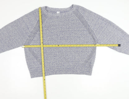 John Lewis Women’s Blue Knit Crew Neck Pullover Jumper XL
