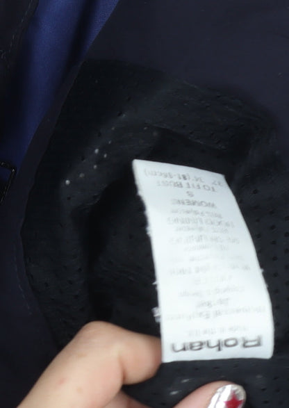 Rohan Womens Blue Parka Jacket Size S Water Resistant Windproof