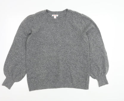 Joe Fresh Women’s Grey Pullover Jumper Size L Crew Neck Knitwear