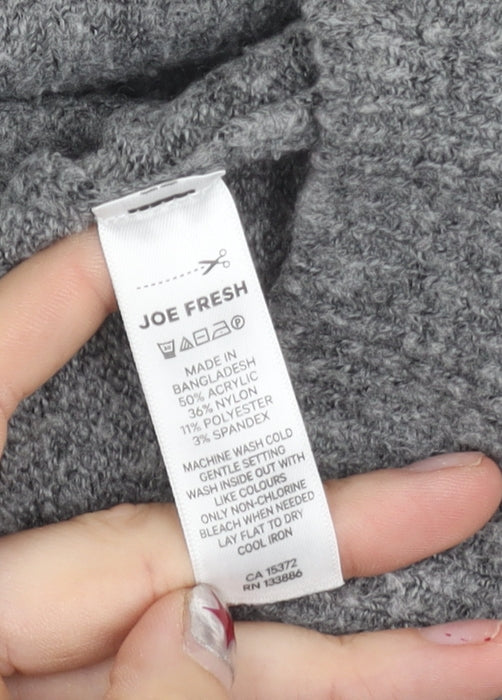 Joe Fresh Women’s Grey Pullover Jumper Size L Crew Neck Knitwear