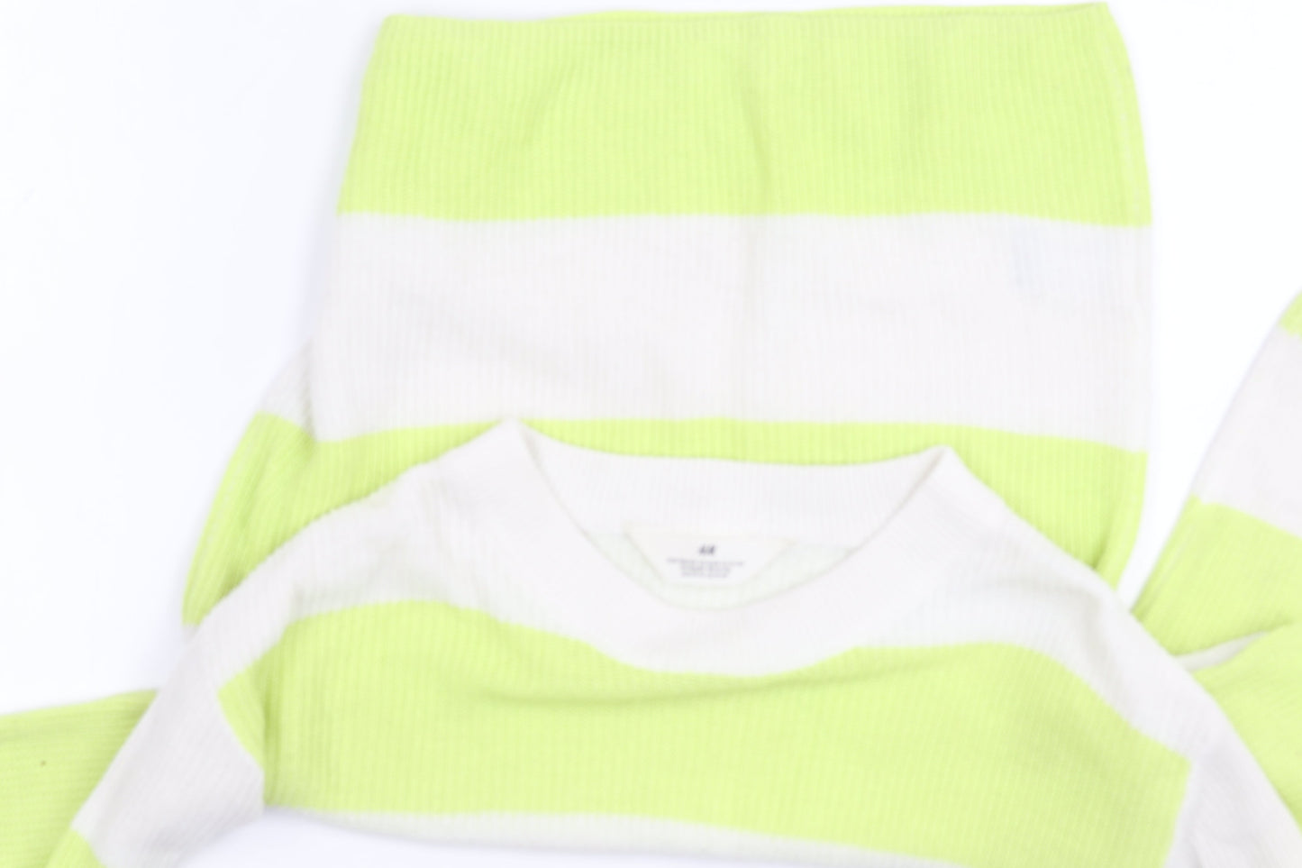 H&M Teens Multicoloured Striped Pullover Jumper Size 14 Acrylic Knit