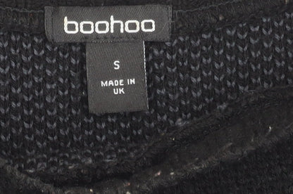 Womens UK Size S Boohoo Black Pullover Jumper