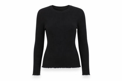 H&M Divided Womens Black Size 12 Slim Fit Knit Long Sleeve Jumper