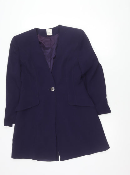 Classic Collection Women’s Blue Wool Blend Suit Jacket Size 12