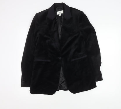 Marks and Spencer Womens Black Velvet Blazer Jacket M