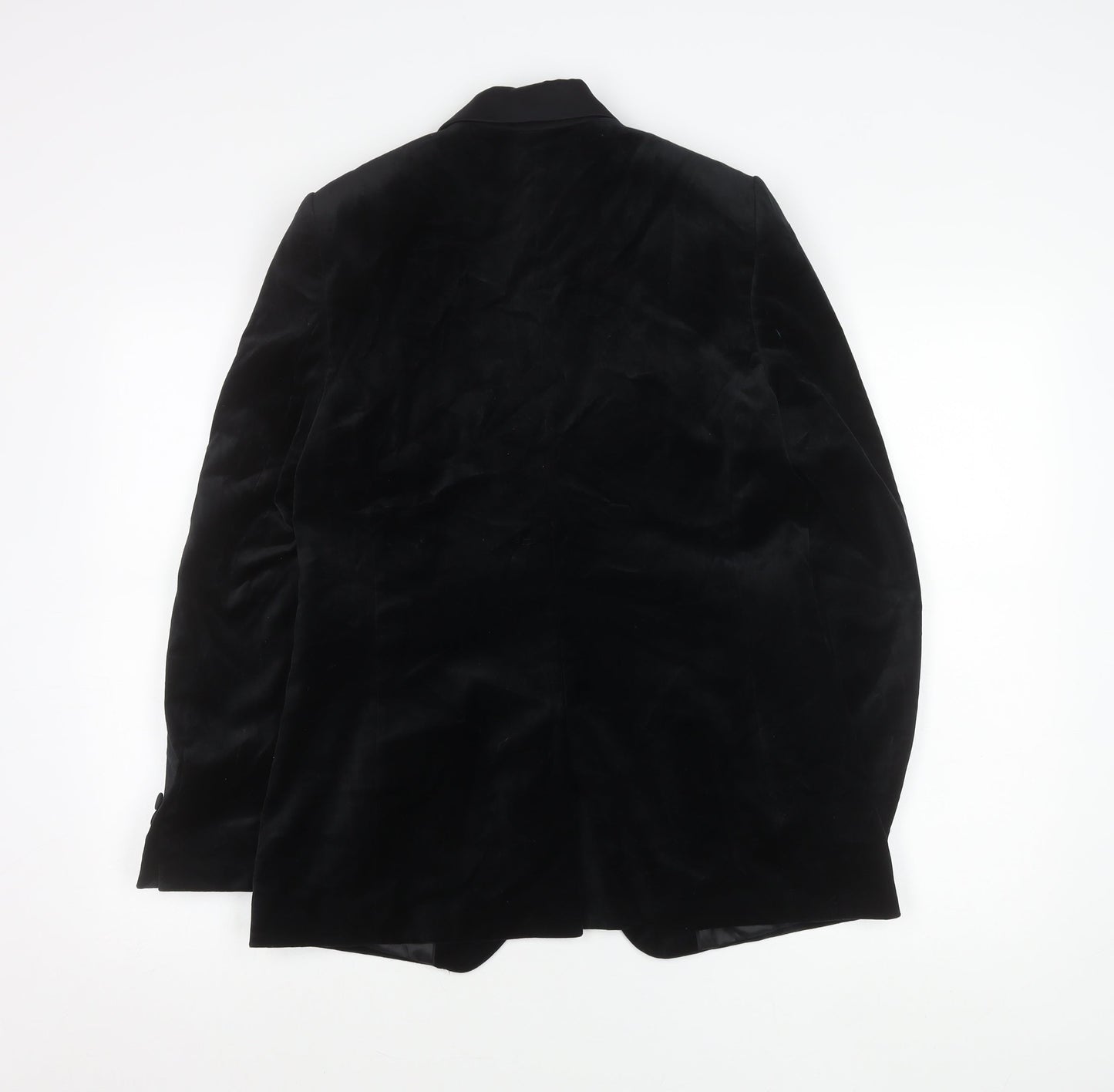 Marks and Spencer Womens Black Velvet Blazer Jacket M