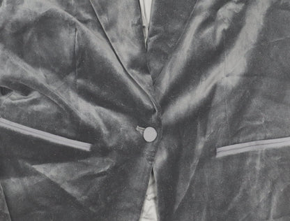 Marks and Spencer Womens Black Velvet Blazer Jacket M