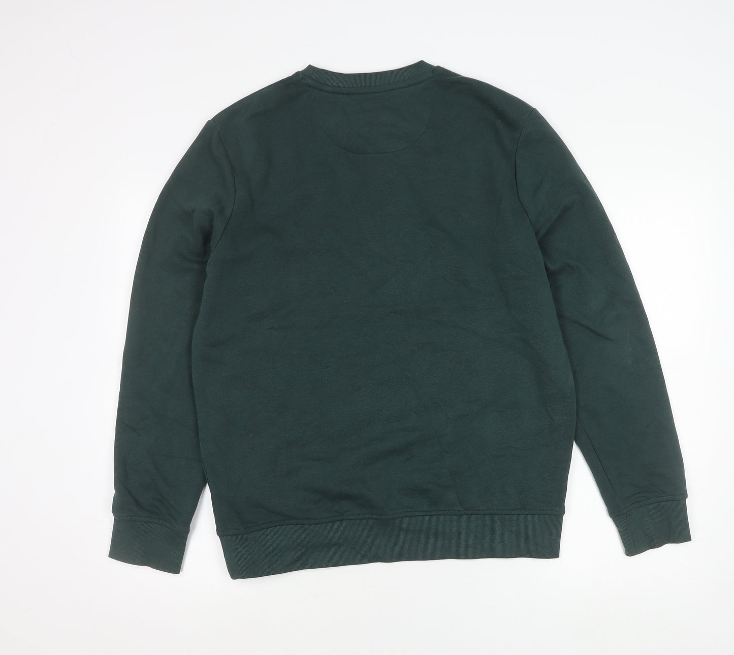 Tu Men's Green Pullover Sweatshirt M Crew Neck Bel-Air Sports Graphic