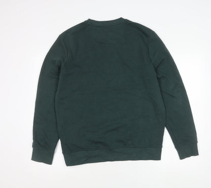 Tu Men's Green Pullover Sweatshirt M Crew Neck Bel-Air Sports Graphic