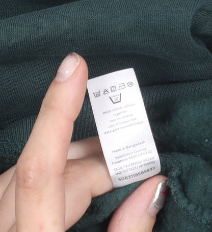 Tu Men's Green Pullover Sweatshirt M Crew Neck Bel-Air Sports Graphic