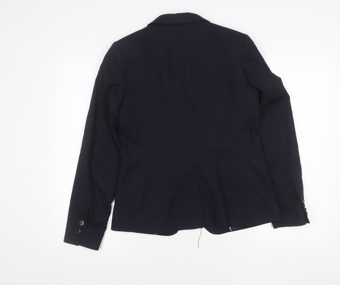 Next Womens Blue Size 10 Regular Fit Blazer Jacket Workwear