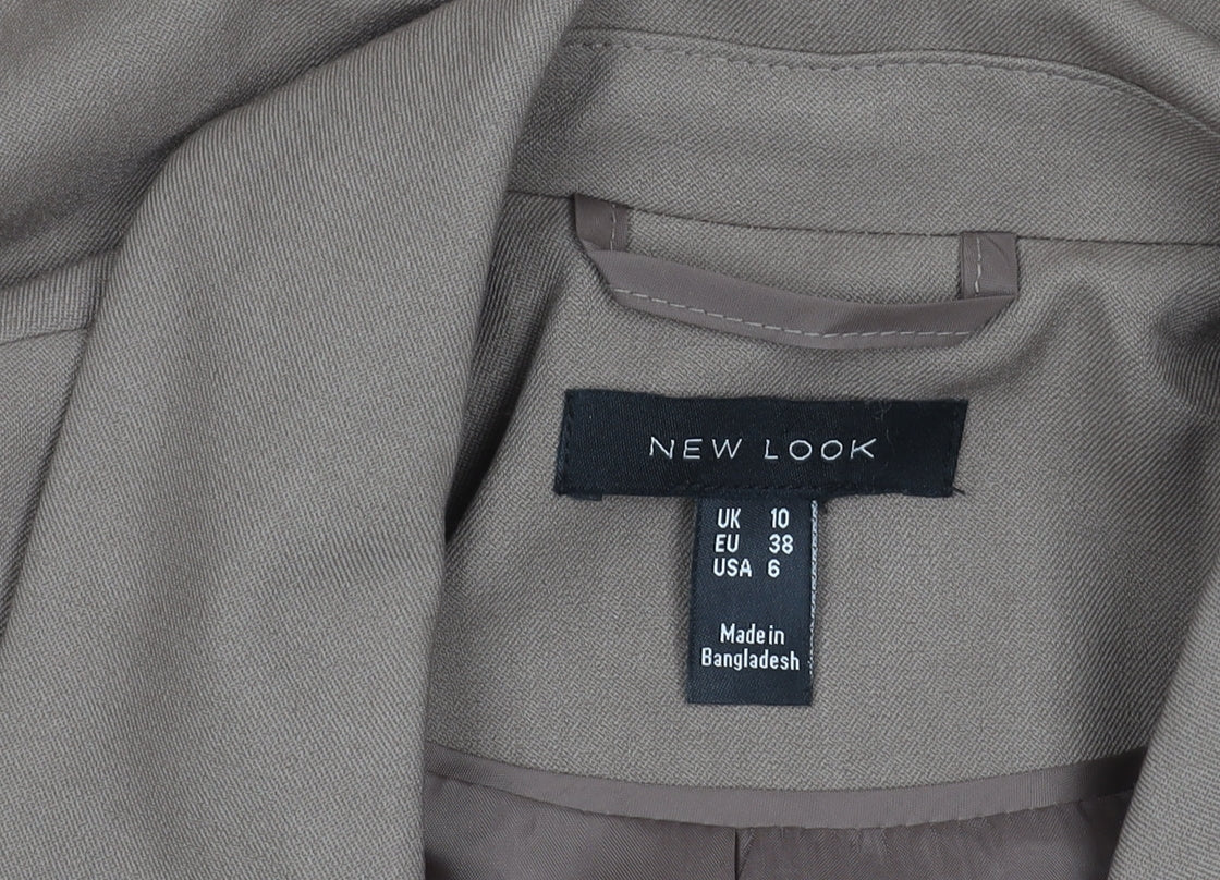 New Look Women’s Brown Double-Breasted Blazer UK 10