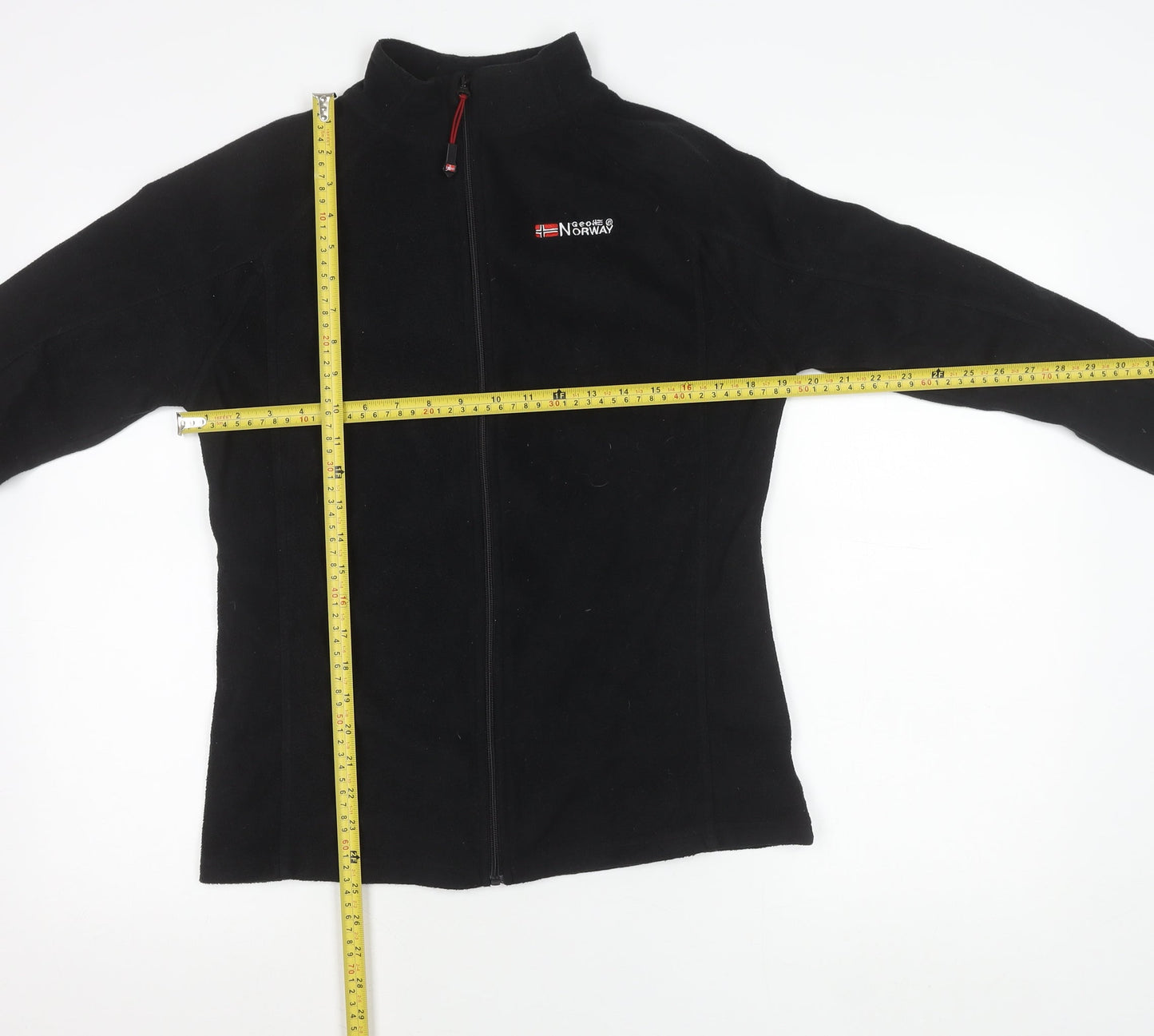 Geo Norway Women’s Black Fleece Full Zip Jacket UK 12