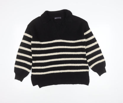 Womens UK Size S Marks and Spencer Black Pullover Jumper