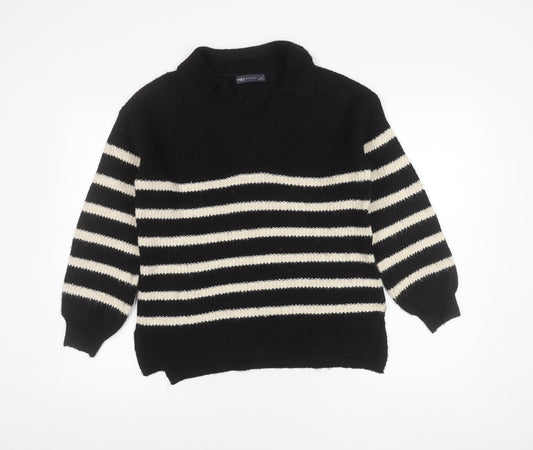 Womens UK Size S Marks and Spencer Black Pullover Jumper