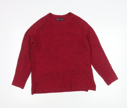Womens UK Size XS Marks and Spencer Red Pullover Jumper
