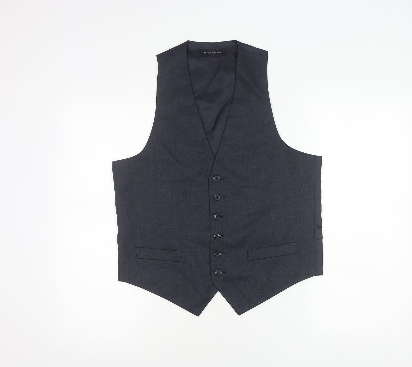 Tommy Hilfiger Men’s Blue Suit Waistcoat SML Classic Formal