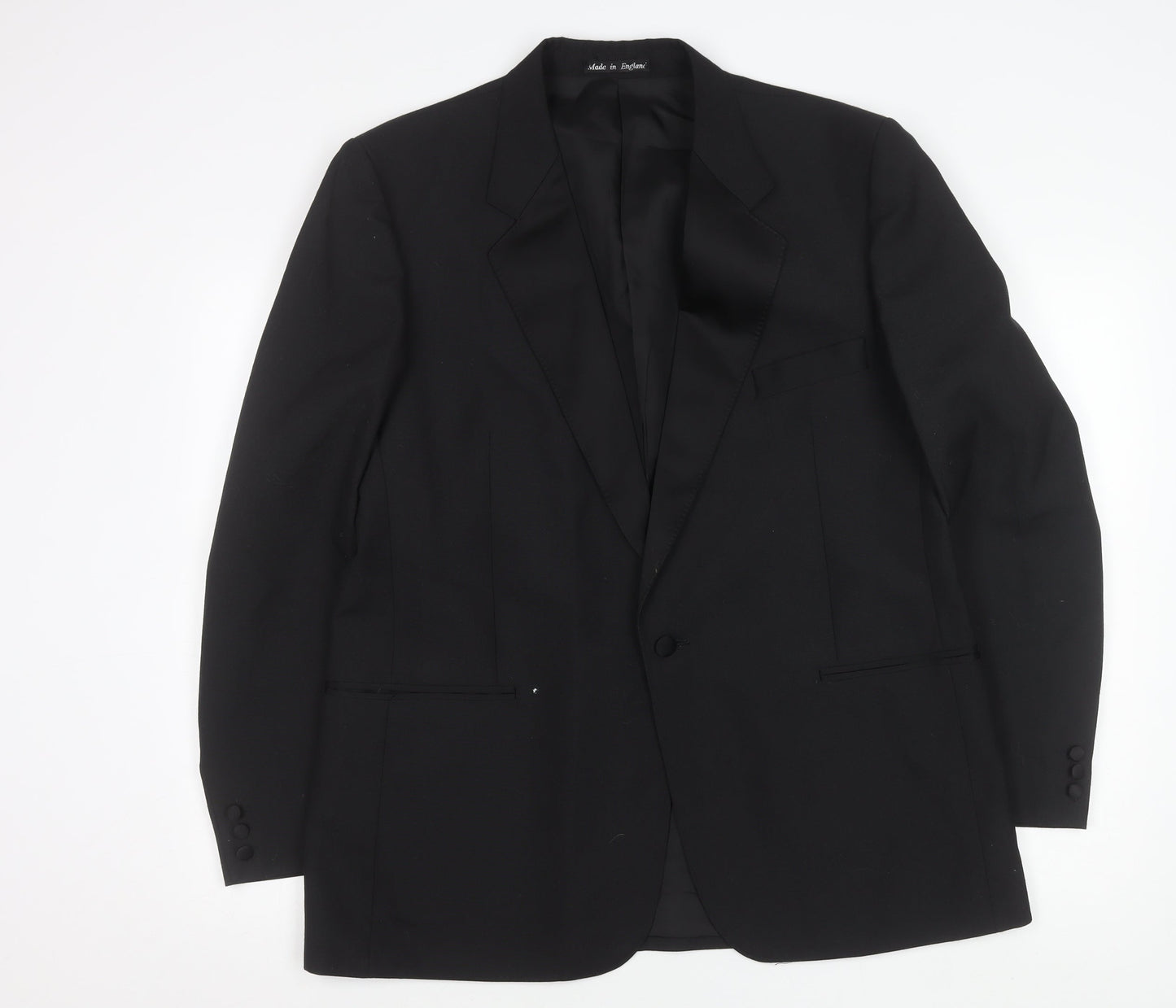 Chatsworth Classics Men’s Black 44R Wool Blend Blazer Jacket