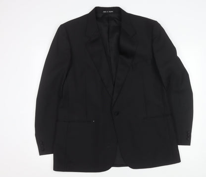 Chatsworth Classics Men’s Black 44R Wool Blend Blazer Jacket