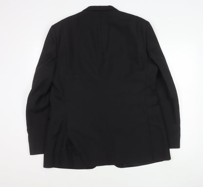 Chatsworth Classics Men’s Black 44R Wool Blend Blazer Jacket