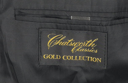 Chatsworth Classics Men’s Black 44R Wool Blend Blazer Jacket
