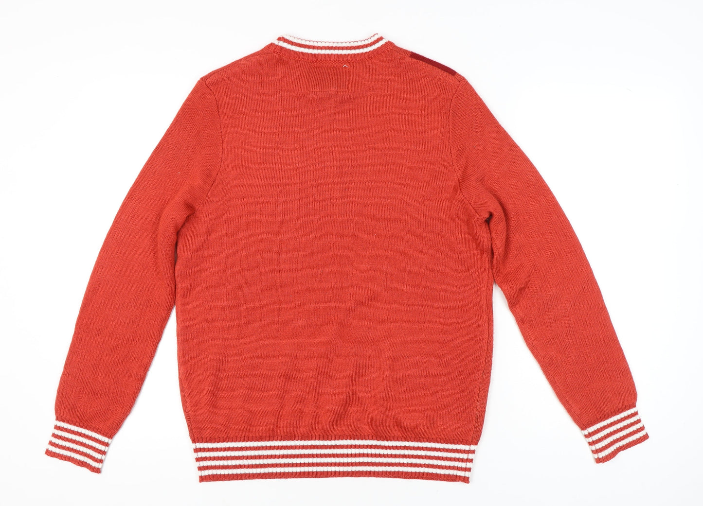 Tipsy Elves Women Red Christmas Jumper M Pullover Gingerbread Knit