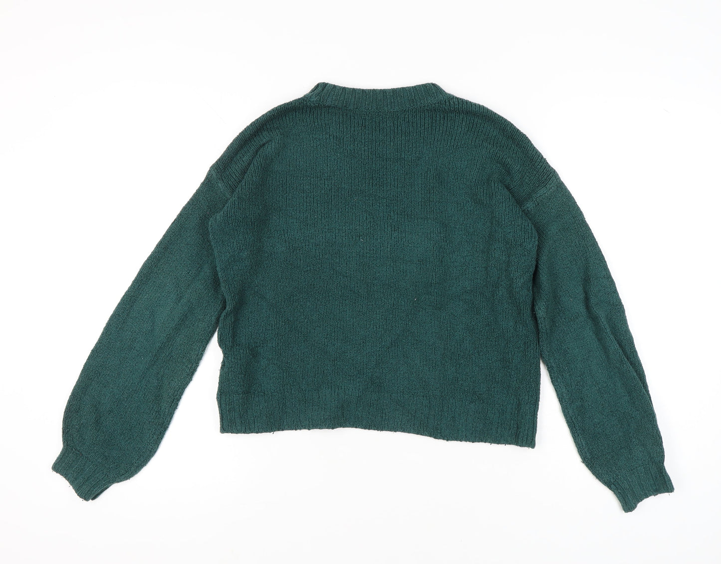 Womens UK Size XS Hollister Green Pullover Jumper