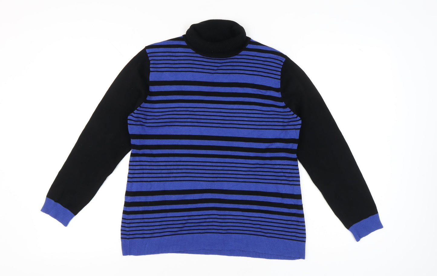 Womens UK Size 12 Marble Blue Pullover Jumper