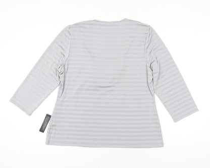 Womens UK Size 20 Roman Grey Tunic Blouse