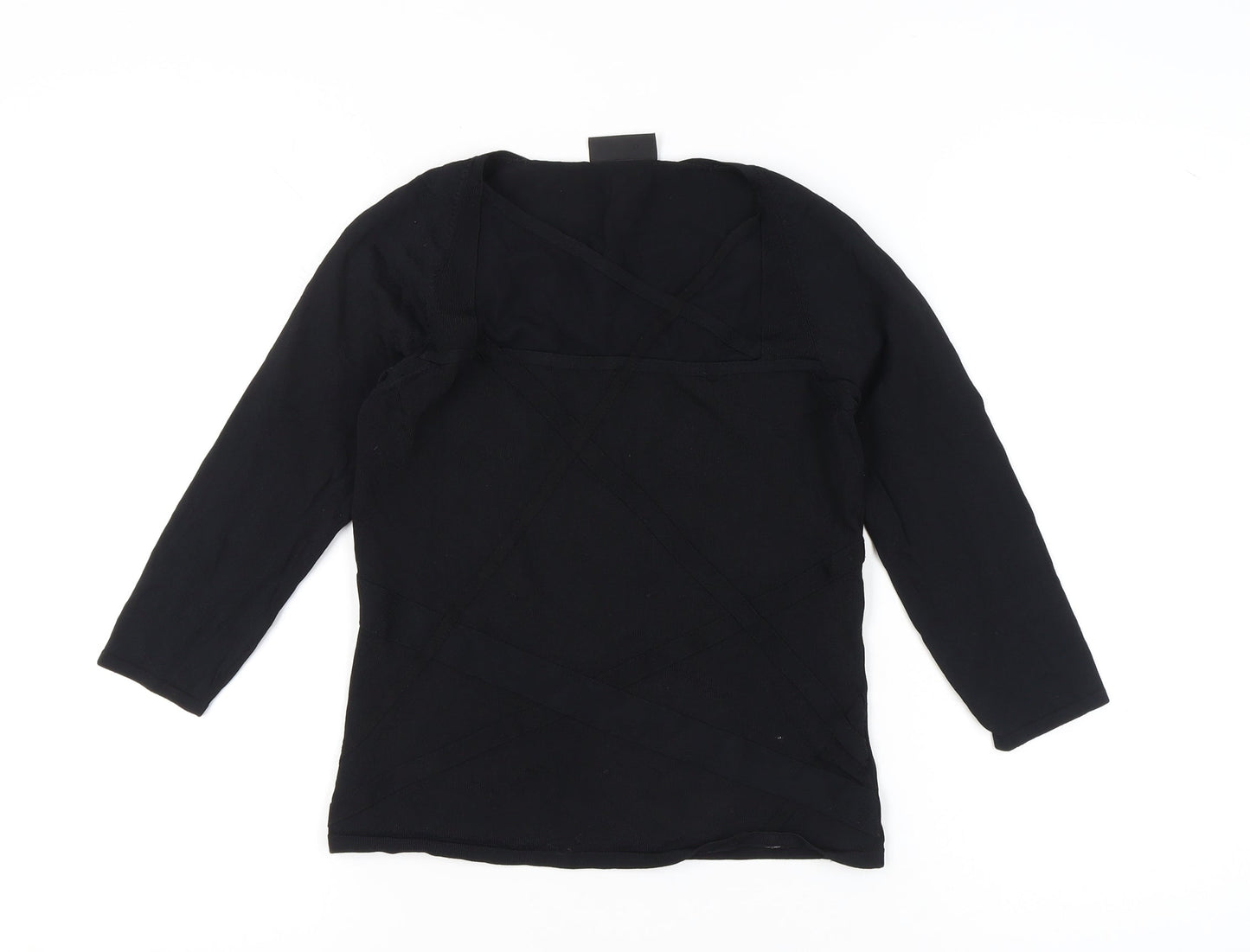 Womens UK Size 12 Principles Black Wrap Blouse