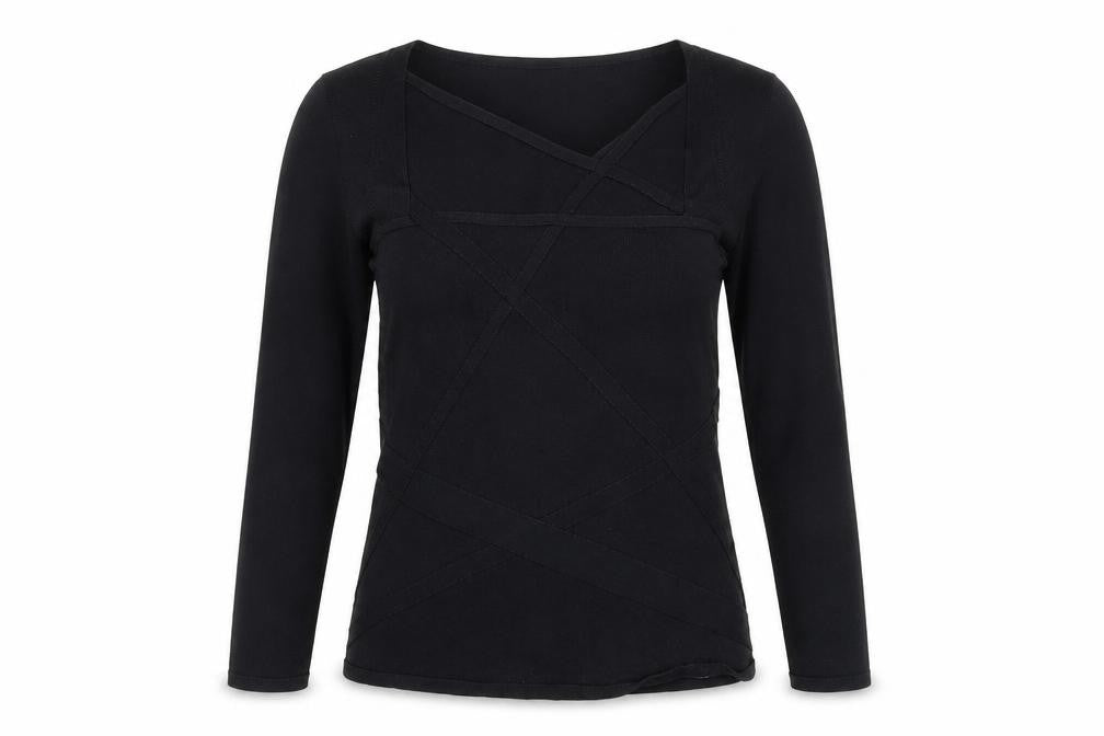 Womens UK Size 12 Principles Black Wrap Blouse