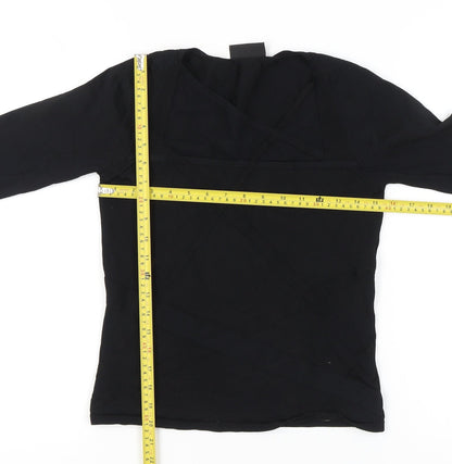 Womens UK Size 12 Principles Black Wrap Blouse